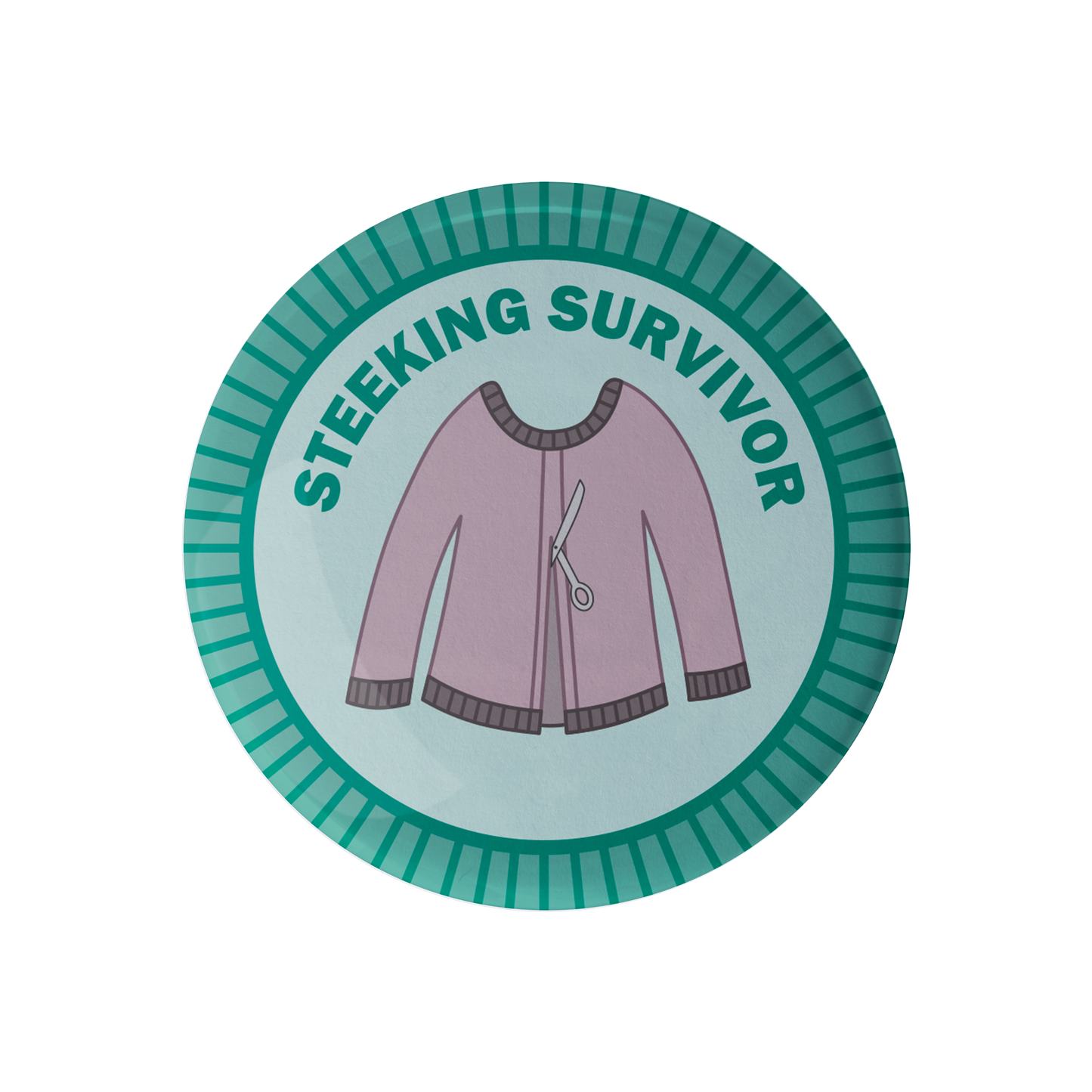 Steeking Survivor Merit Badge