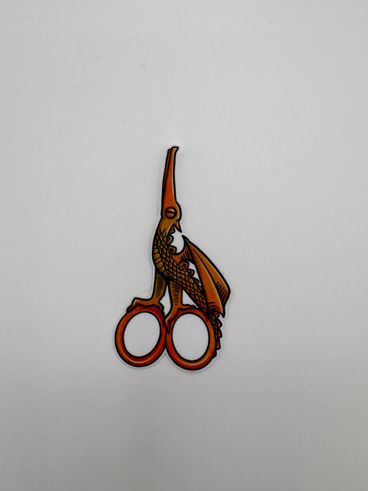 Dragon Scissor Sticker