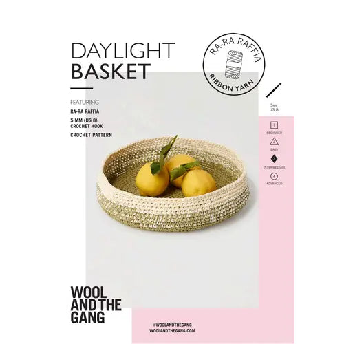 Daylight Basket, crochet pattern booklet