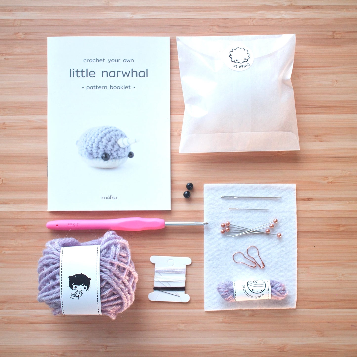 Mohu Amigurumi Kit – Narwhal