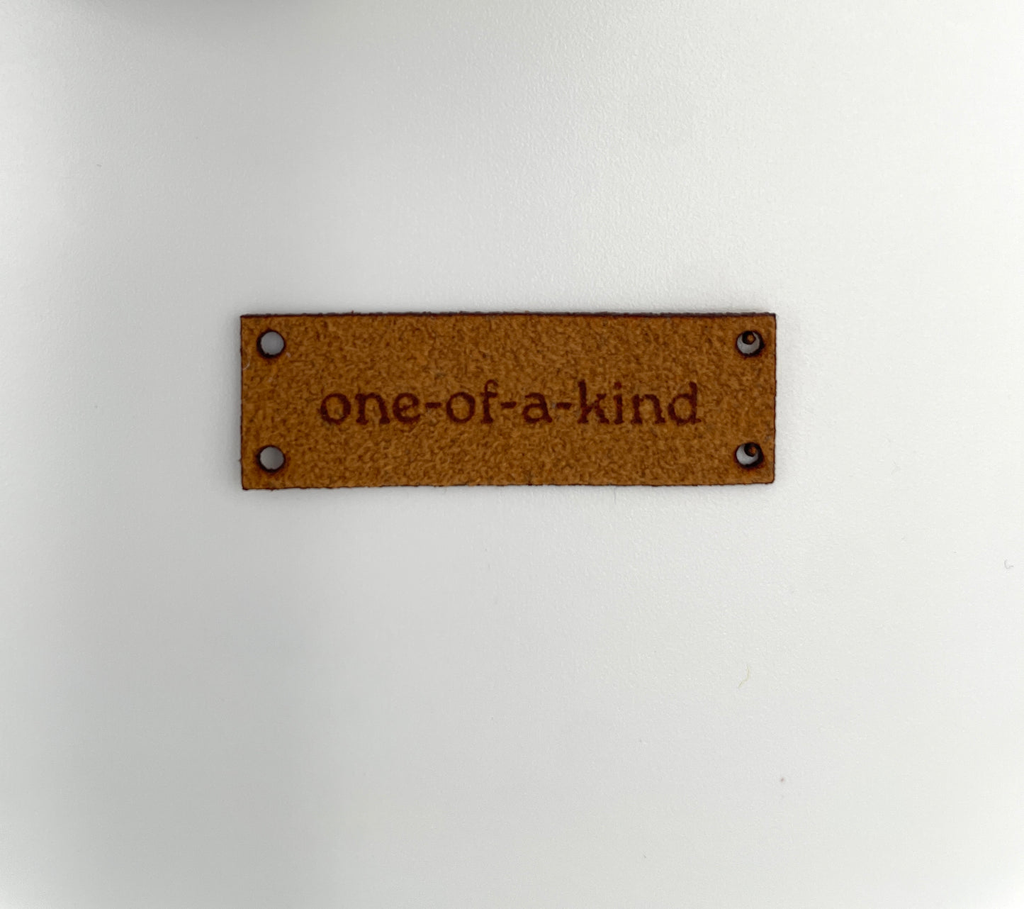 Single Ultrasuede Label