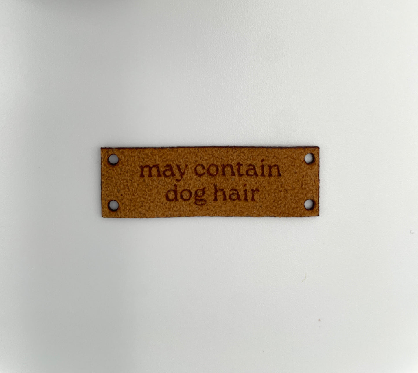 Single Ultrasuede Label