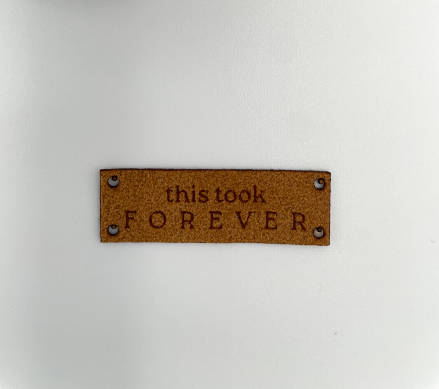 Single Ultrasuede Label