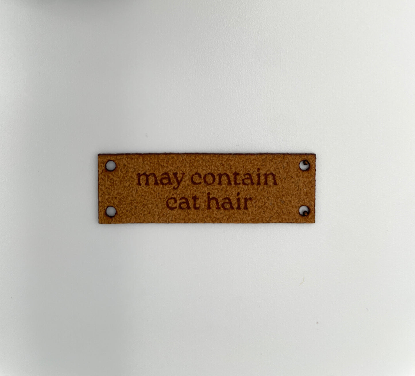 Single Ultrasuede Label