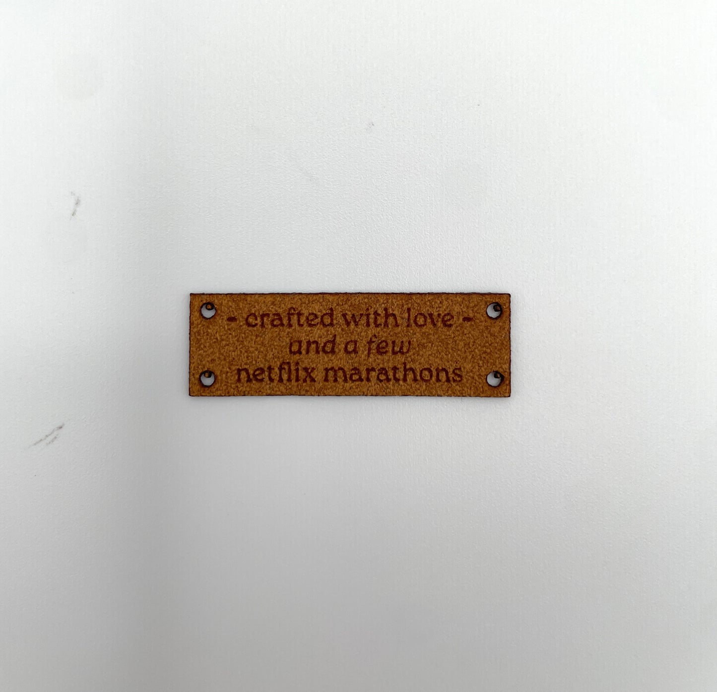 Single Ultrasuede Label