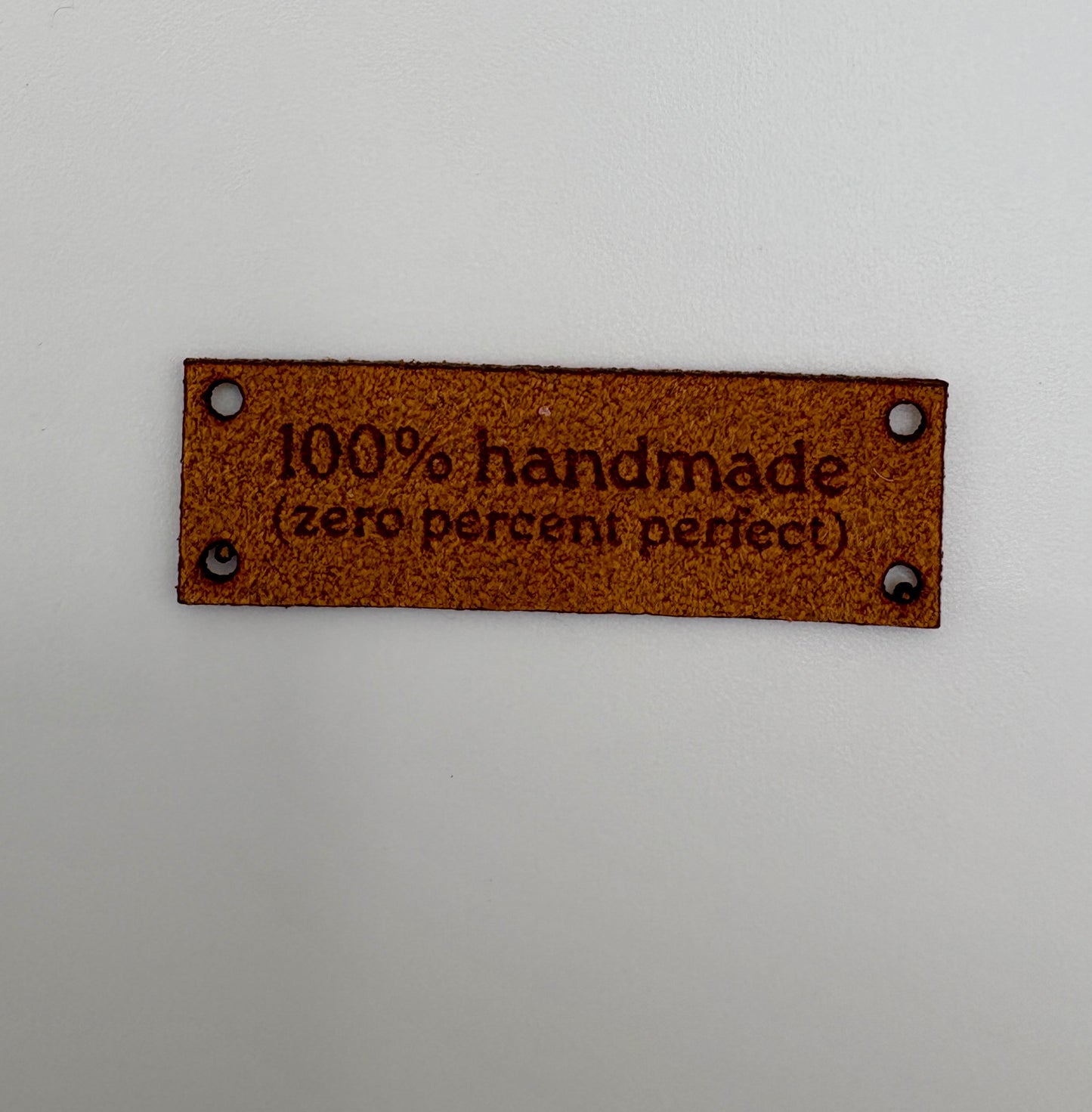 Single Ultrasuede Label