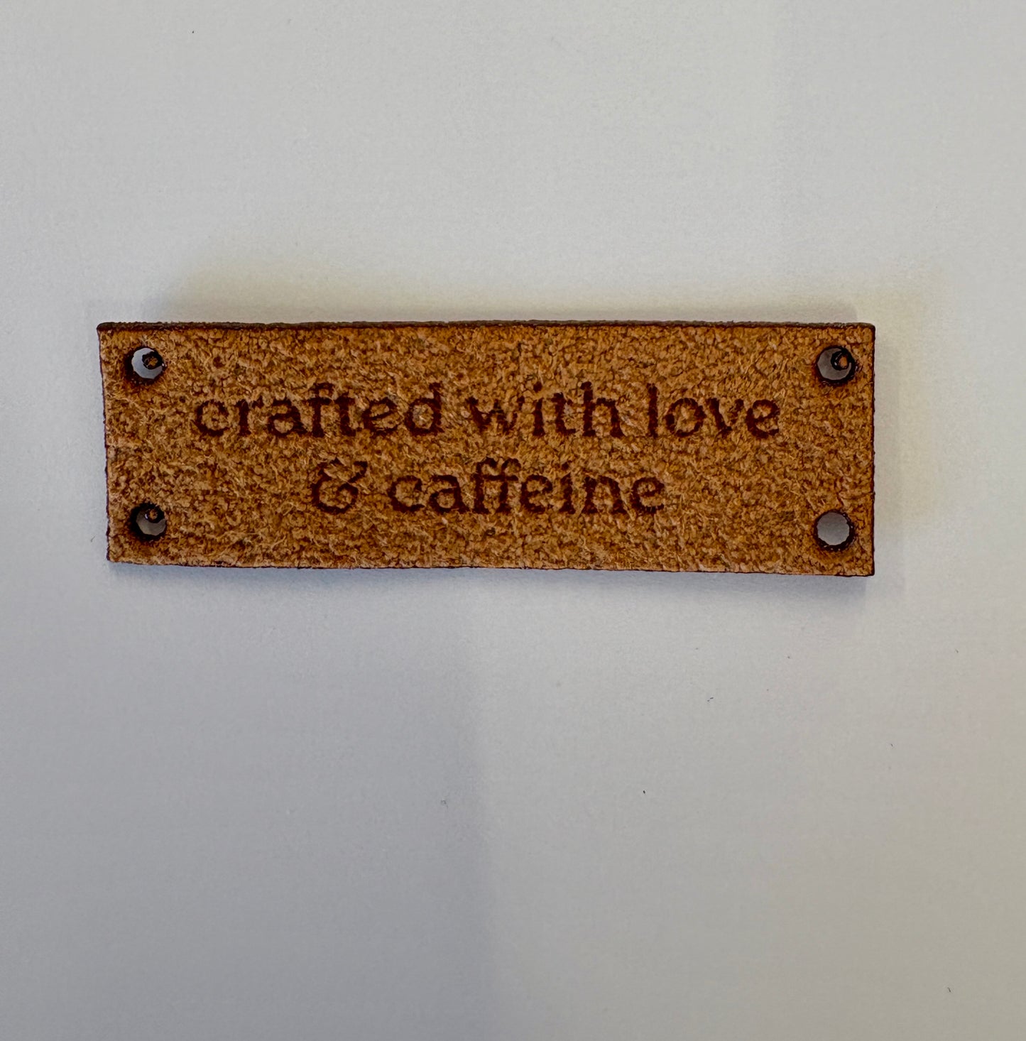 Single Ultrasuede Label