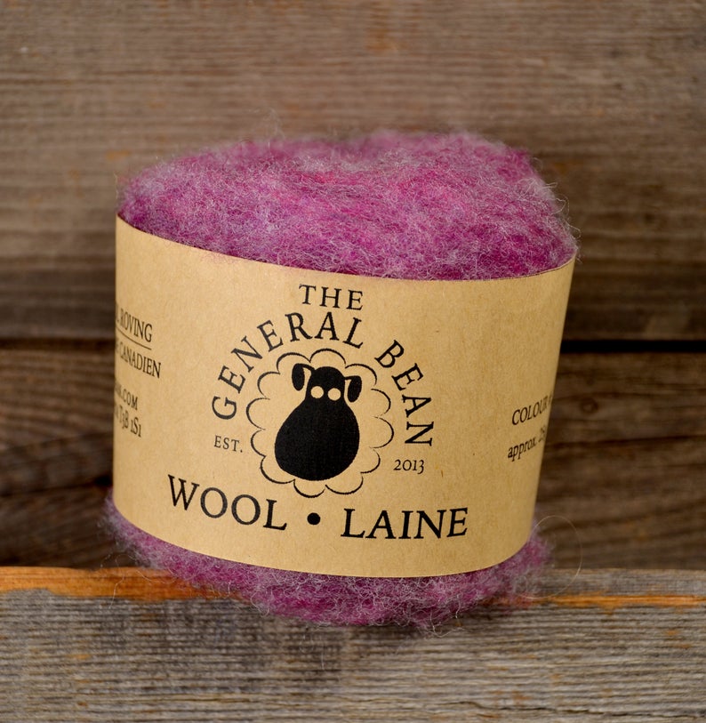 The General Bean – Canadian Wool Roving (for felting)