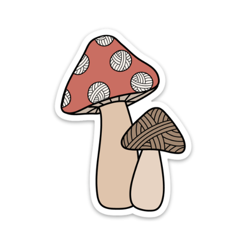 Mushroom Yarn Sticker