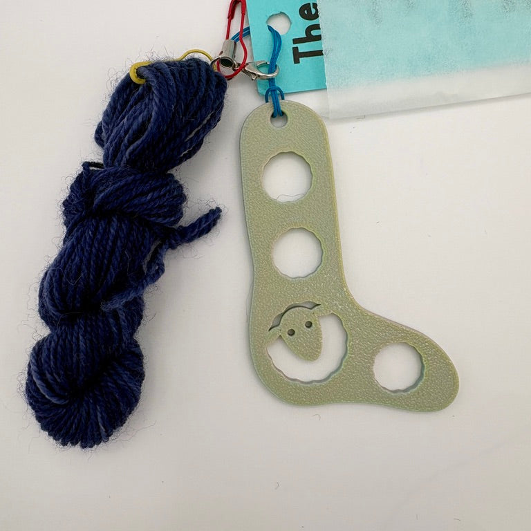 Knitting Kit : Mini Sock Charm / Ornament / Key Chain