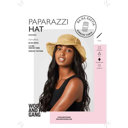 Paparazzi Hat, crochet pattern booklet
