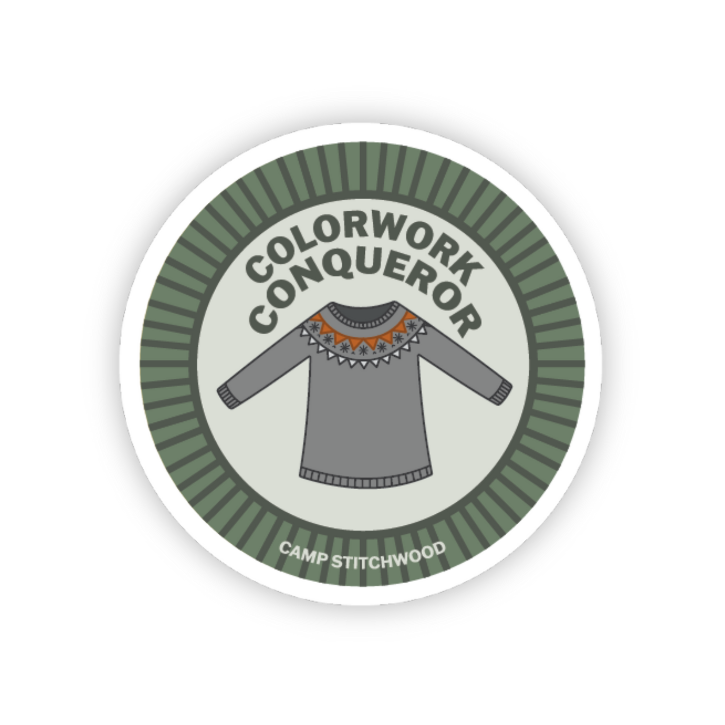 Colorwork Conqueror Sticker