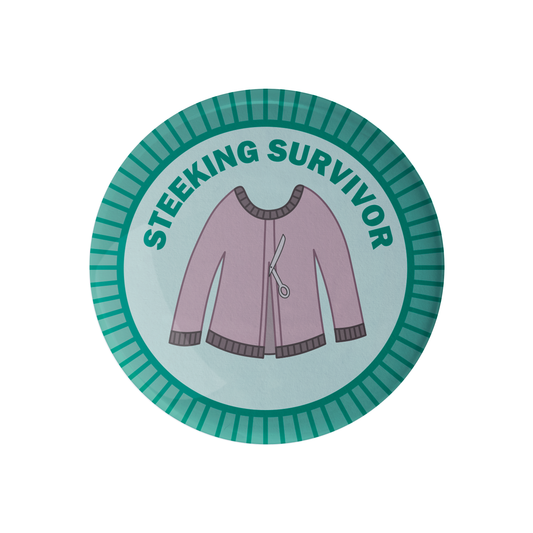 Steeking Survivor Merit Badge