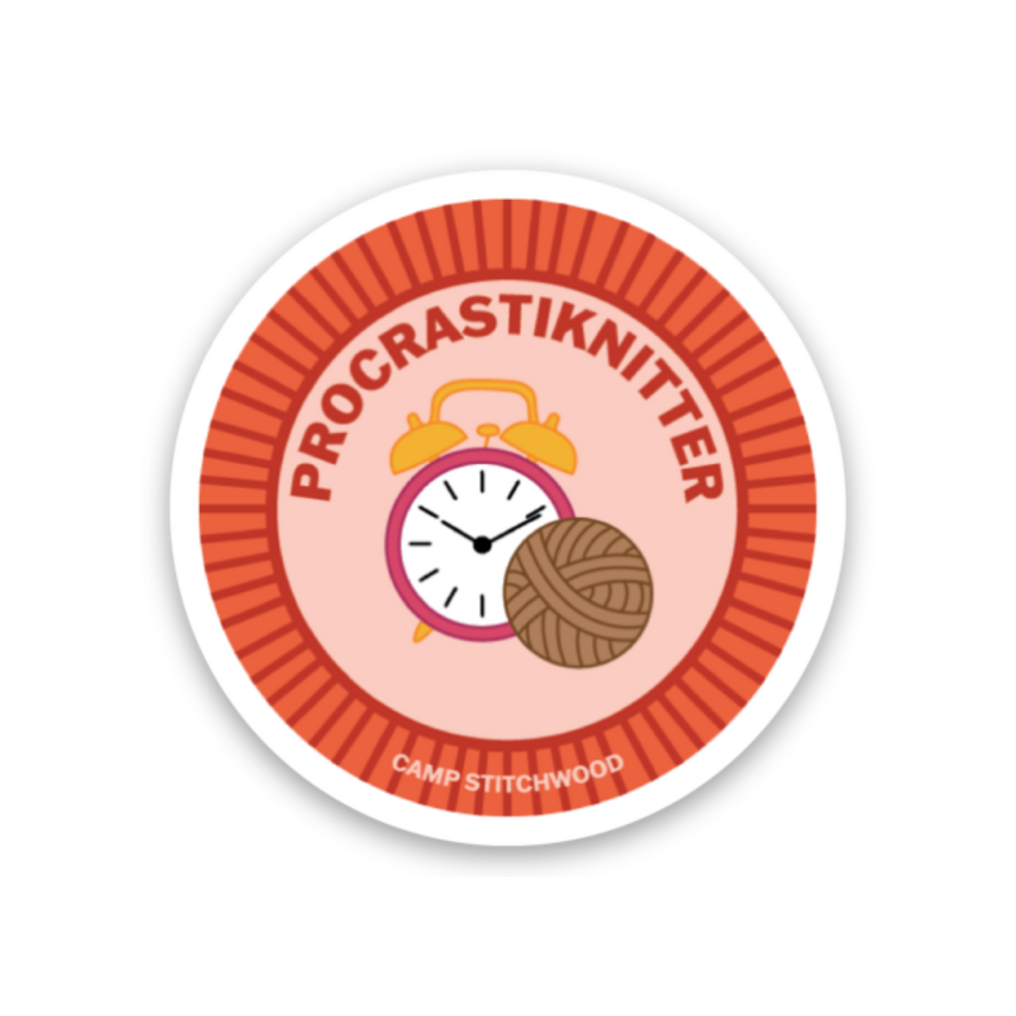 Procrastiknitter Sticker