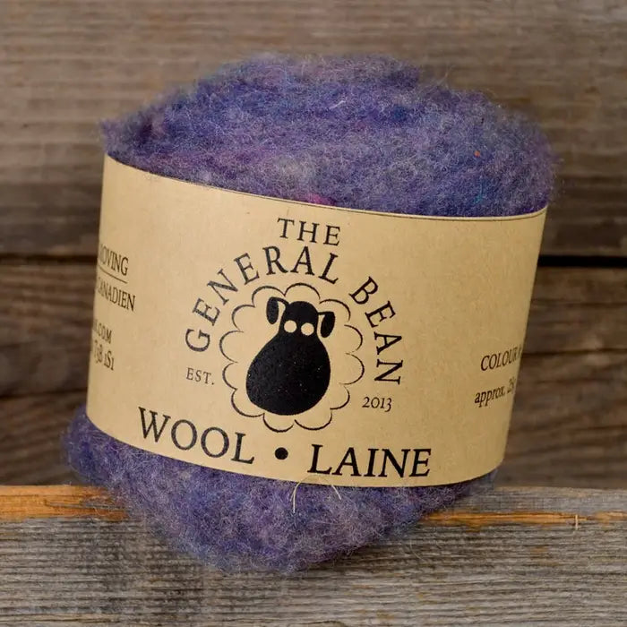 The General Bean – Canadian Wool Roving (for felting)