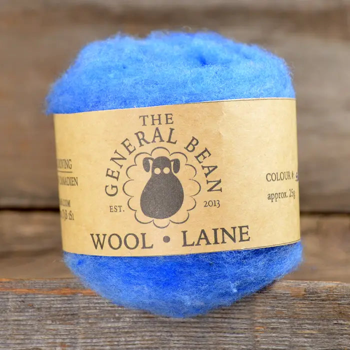 The General Bean – Canadian Wool Roving (for felting)