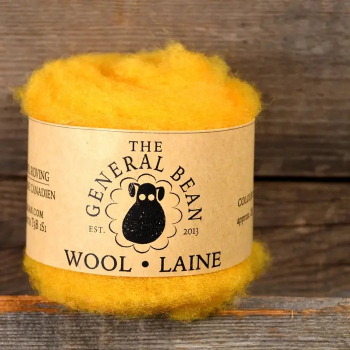 The General Bean – Canadian Wool Roving (for felting)