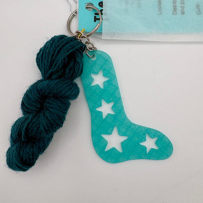 Knitting Kit : Mini Sock Charm / Ornament / Key Chain