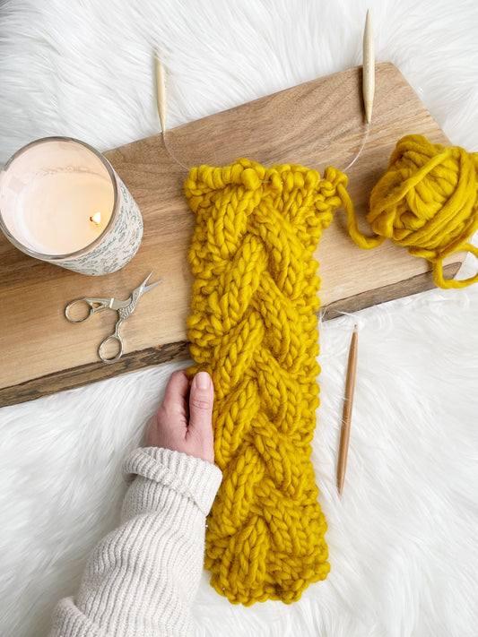 Cabled Headband with Cabin + Cove, February 21, 1:00