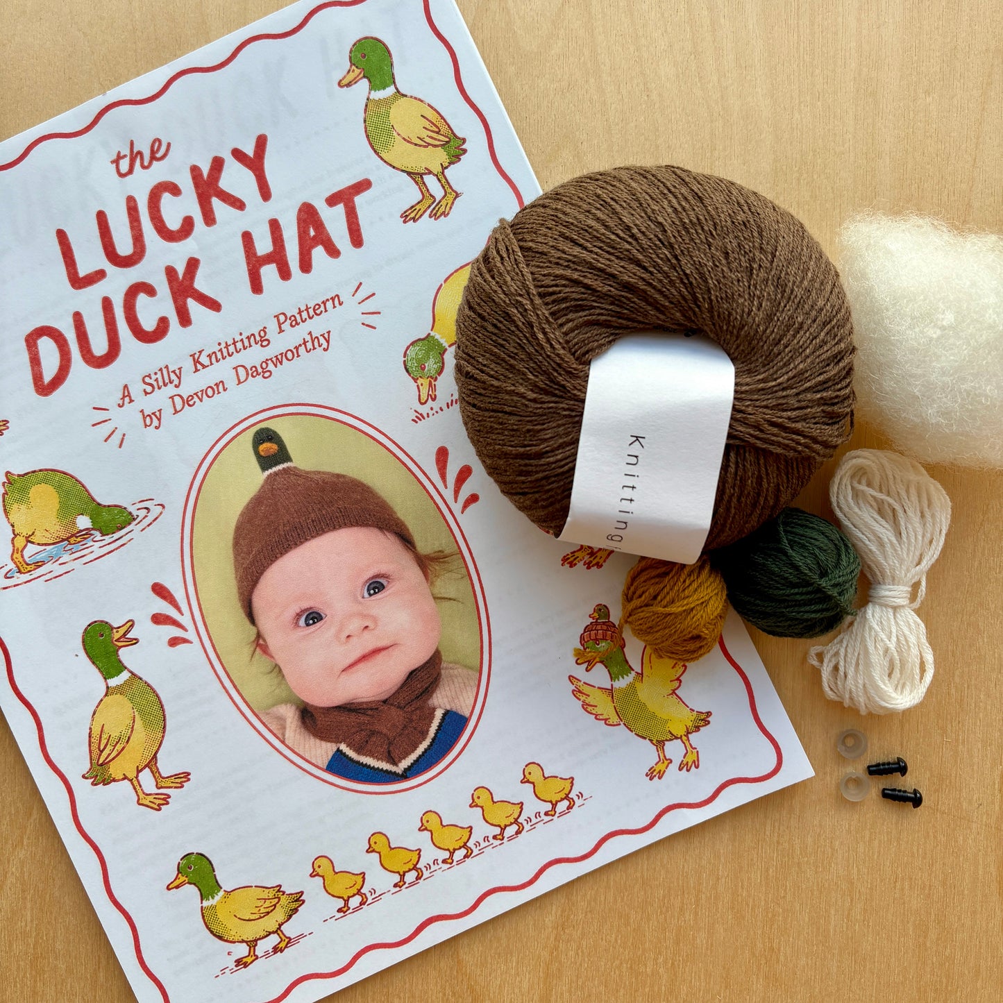 Knitting Kit: The Lucky Duck Hat by Dagworthy