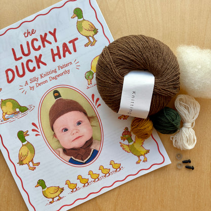 Knitting Kit: The Lucky Duck Hat by Dagworthy