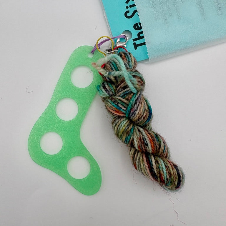 Knitting Kit : Mini Sock Charm / Ornament / Key Chain