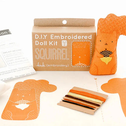 Kiriki Press Emboidered Doll Kits