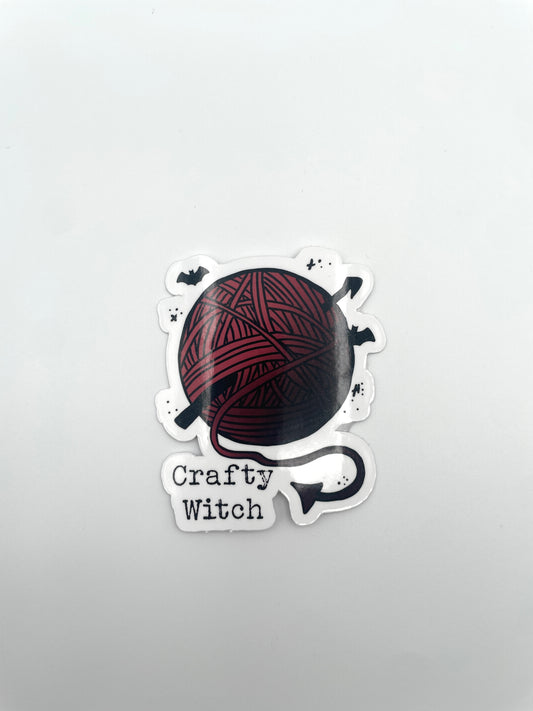 Crafty Witch vinyl sticker