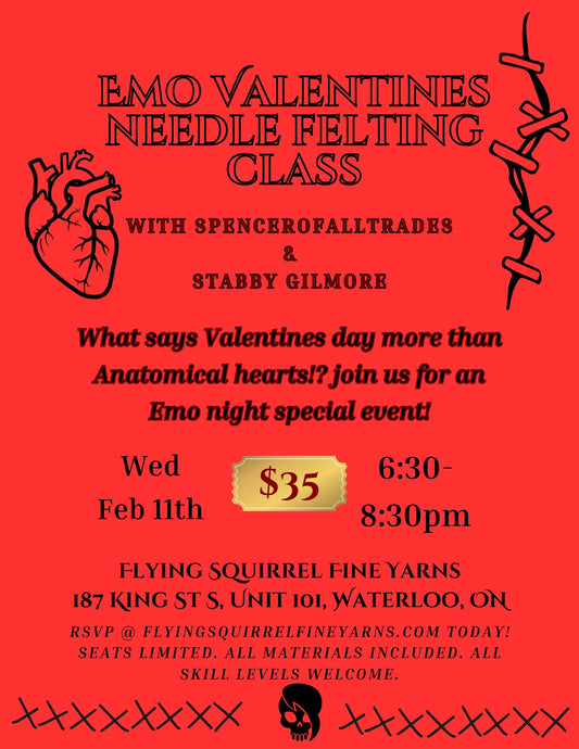 Needle Felting with Spencer of All Trades and Stabby Gilmore - February 11, 6:30