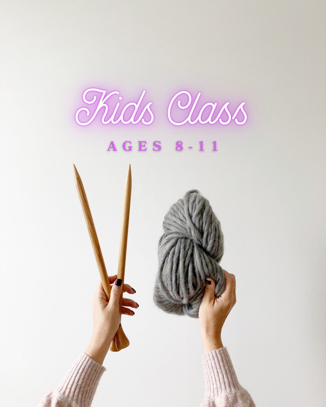 Kids Learn To Knit with Jillian of Cabin + Cove – August 16, 10:30