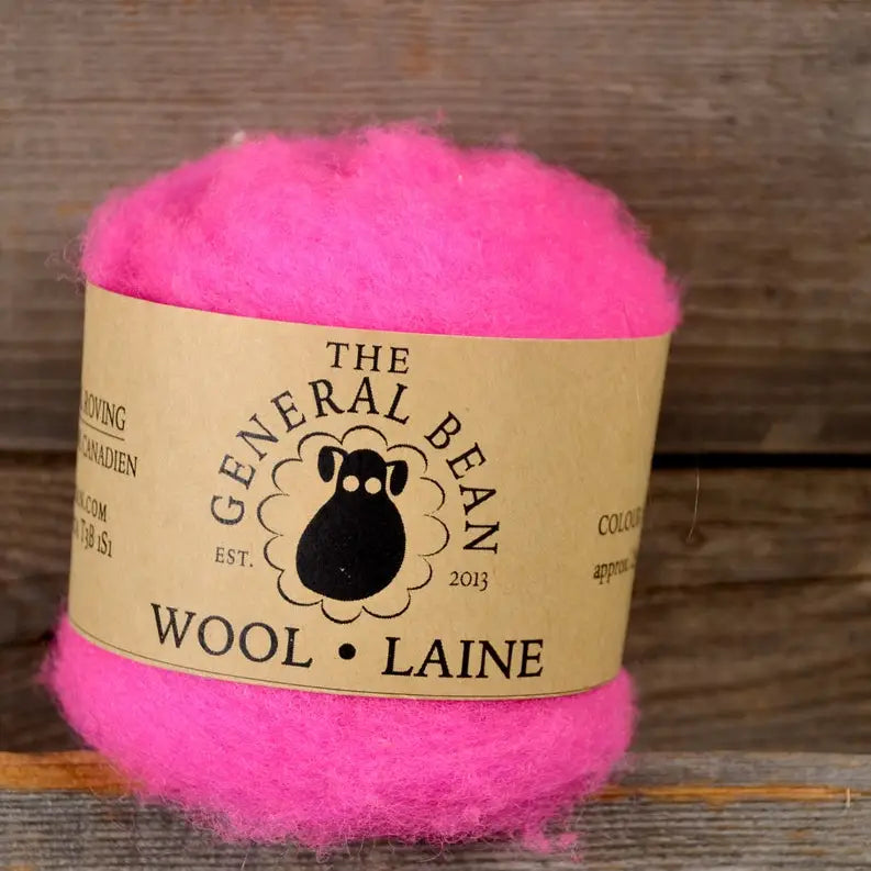 The General Bean – Canadian Wool Roving (for felting)