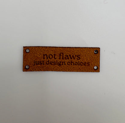 Single Ultrasuede Label