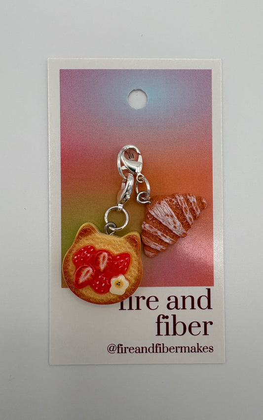 Fire and Fiber – Stitch Markers/Progress Keepers