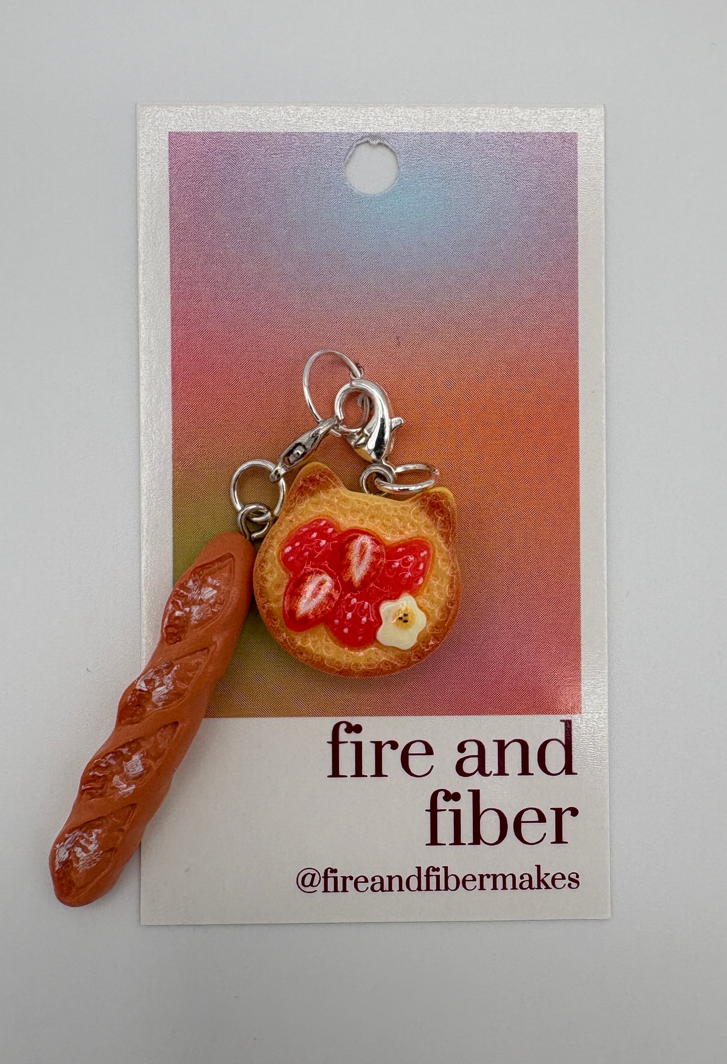 Fire and Fiber – Stitch Markers/Progress Keepers