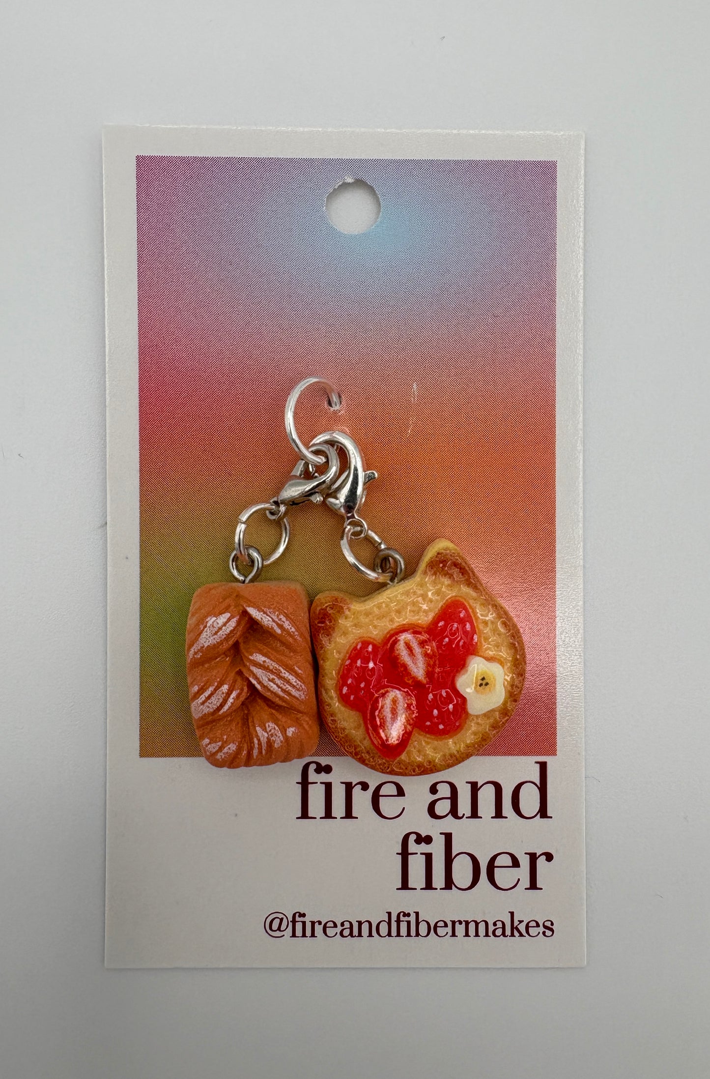 Fire and Fiber – Stitch Markers/Progress Keepers