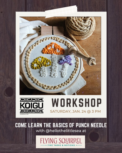 Beginner Punch Needle with Merike - January 24, 3:00