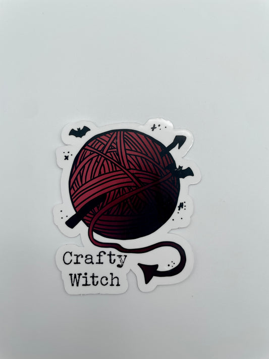 Crafty Witch vinyl sticker