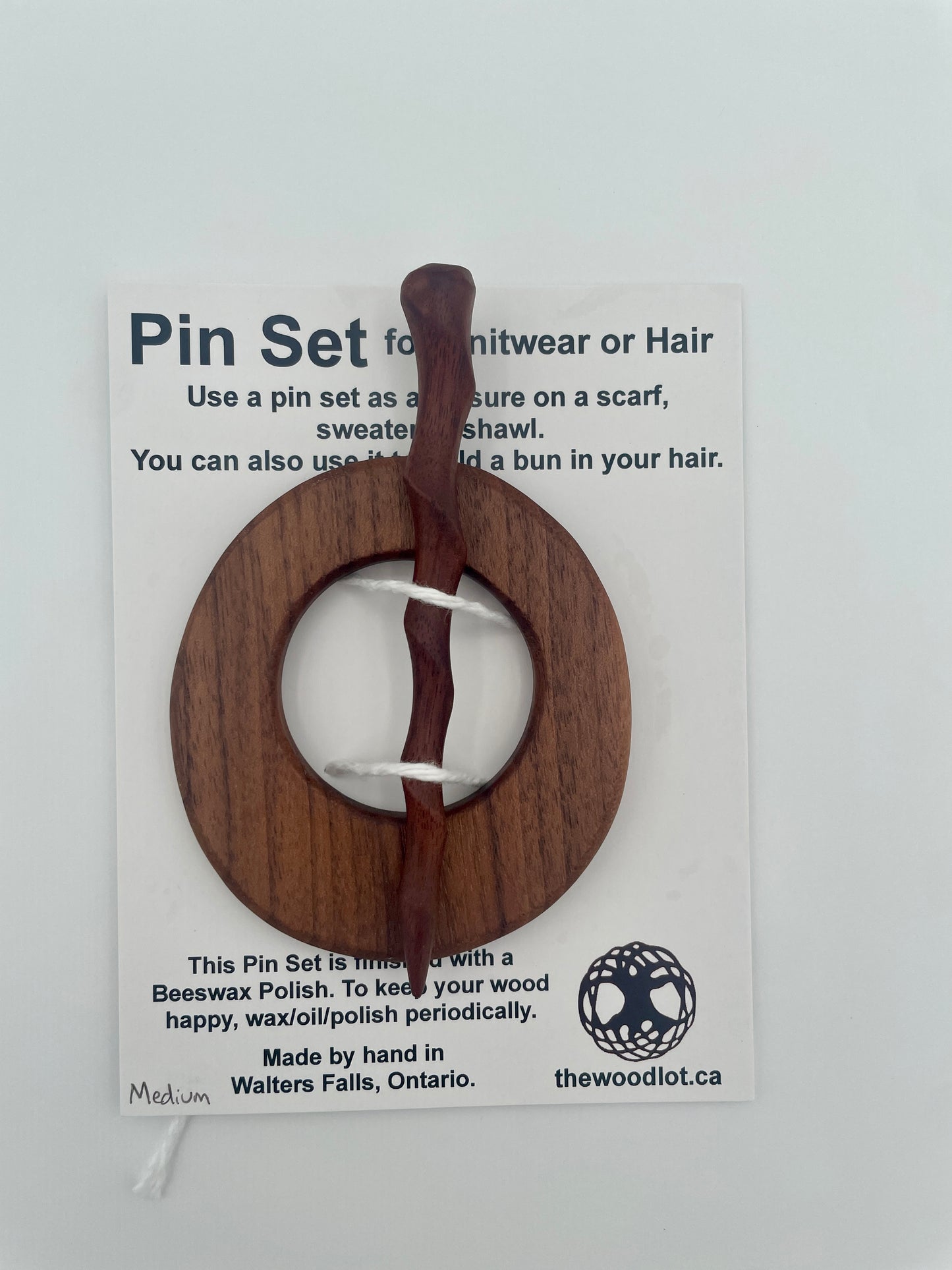 The Woodlot – Shawl pin set, medium