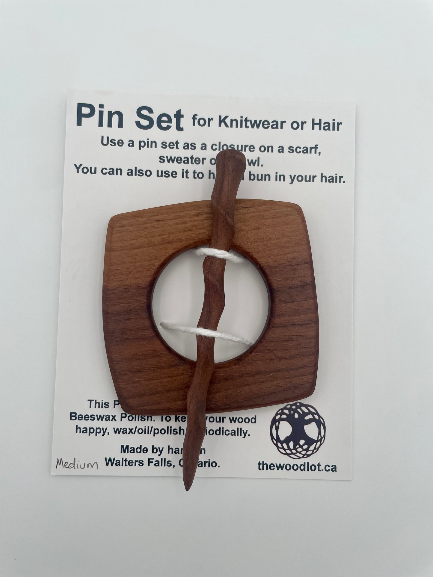 The Woodlot – Shawl pin set, medium