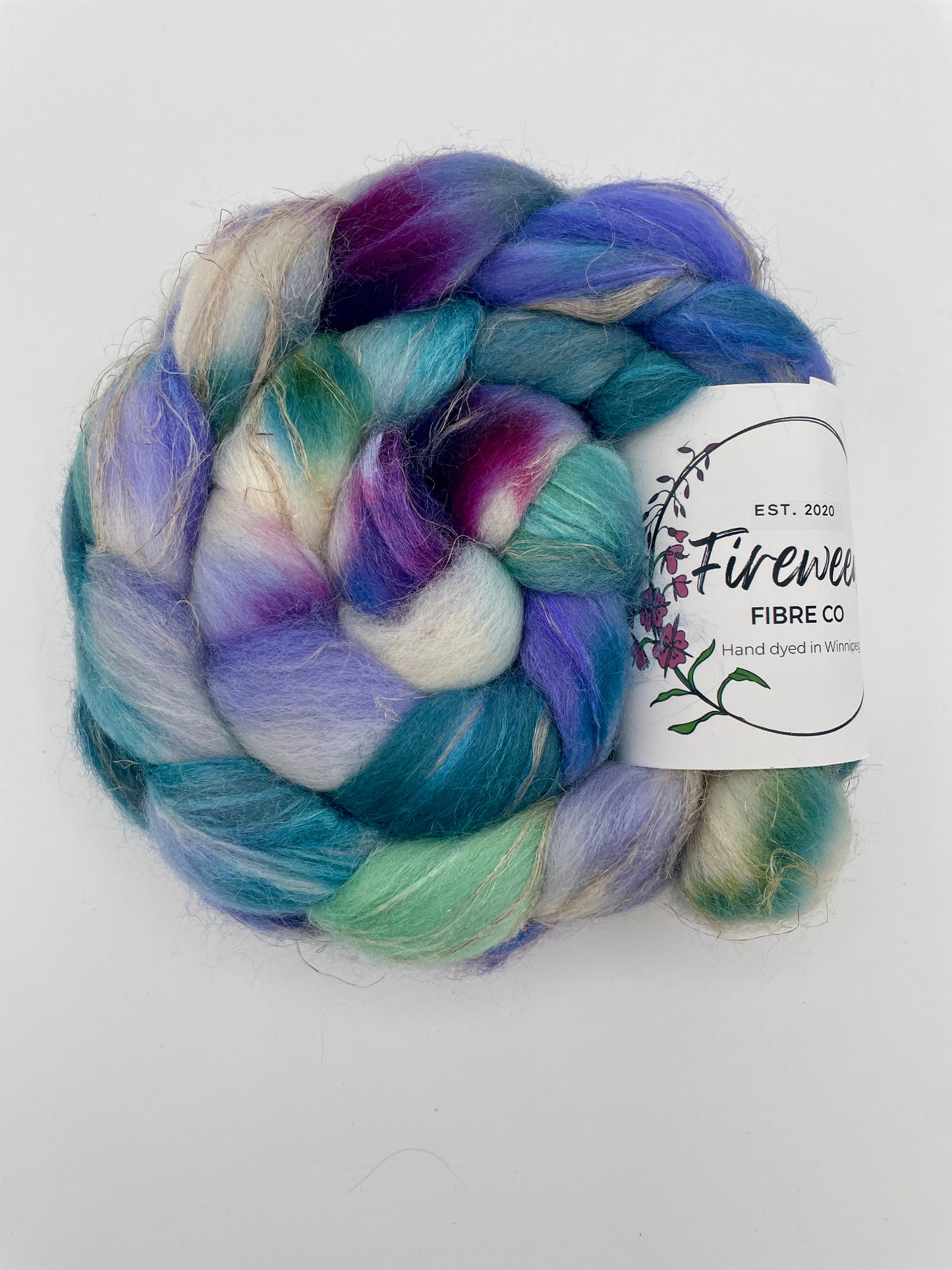 Fireweed Fibre Co – Merino/Flax/Silk Roving