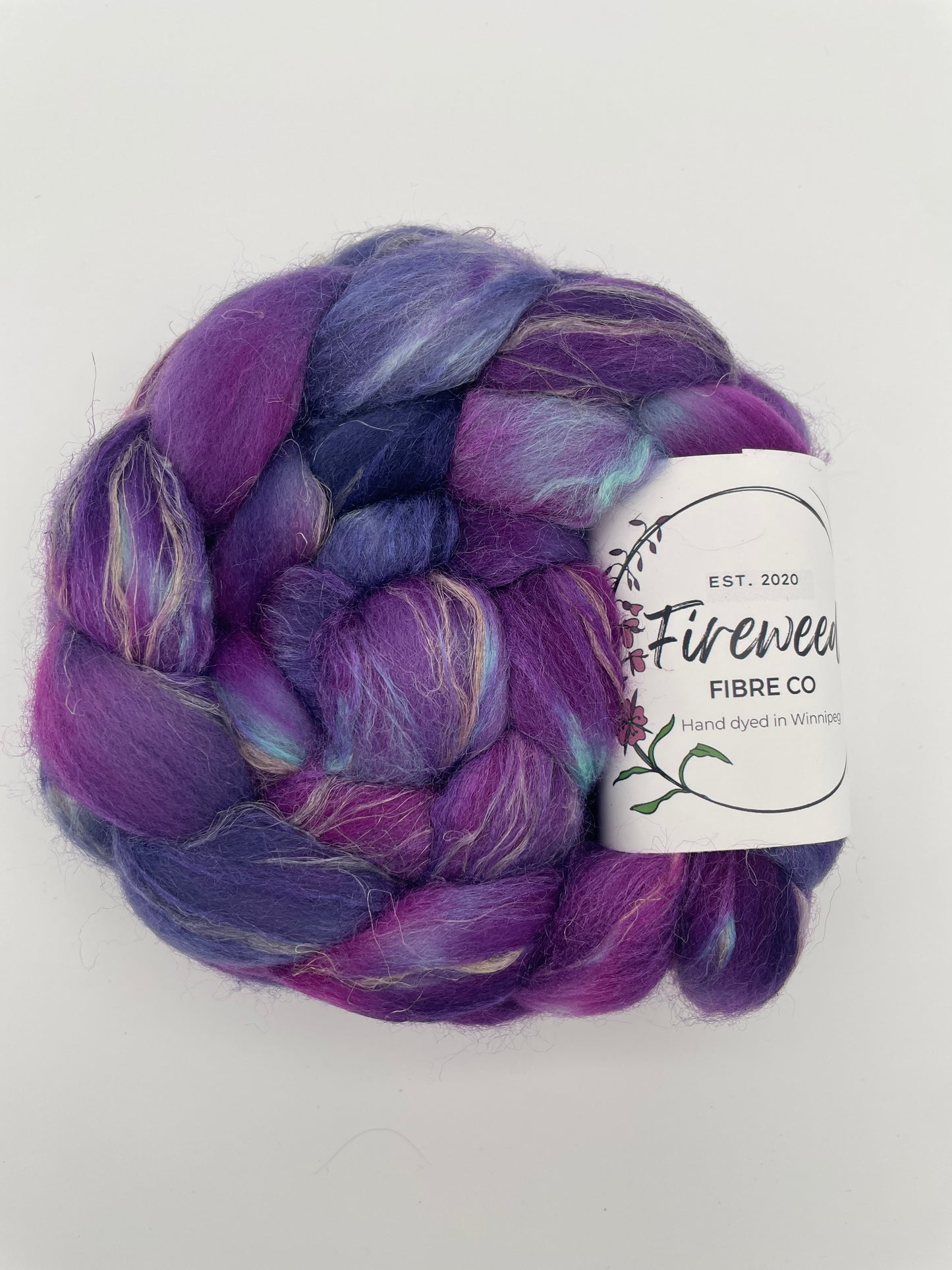 Fireweed Fibre Co – Merino/Flax/Silk Roving