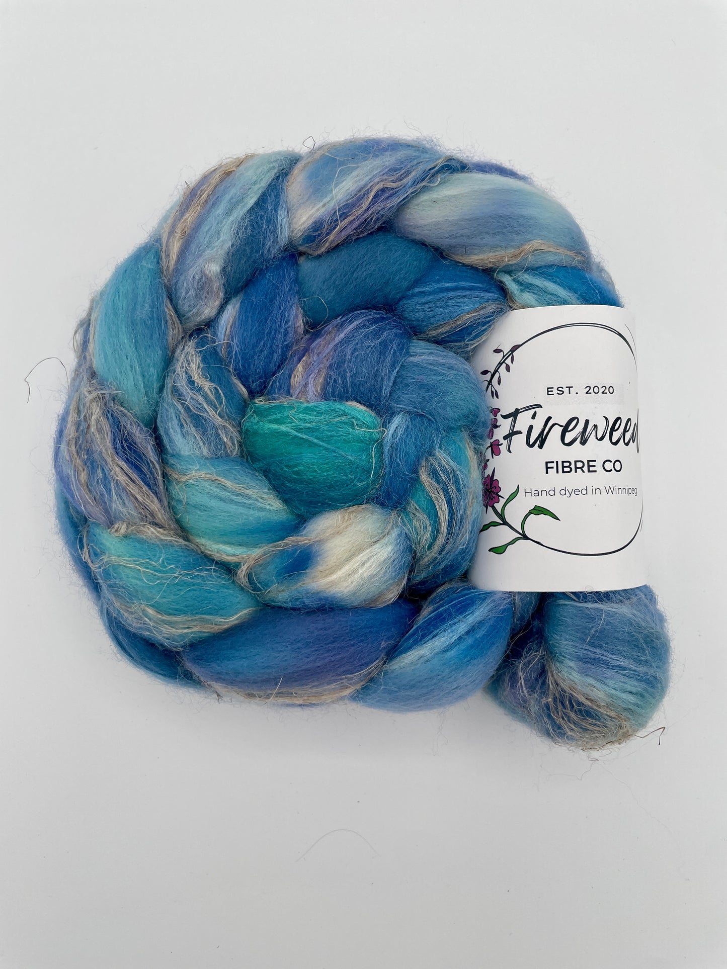 Fireweed Fibre Co – Merino/Flax/Silk Roving