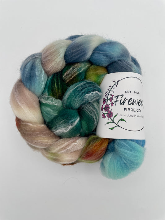 Fireweed Fibre Co – Targhee/Bamboo/Silk Roving