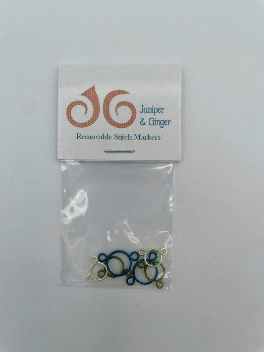 Juniper & Ginger – Removable Stitch Markers, Mixed Pack