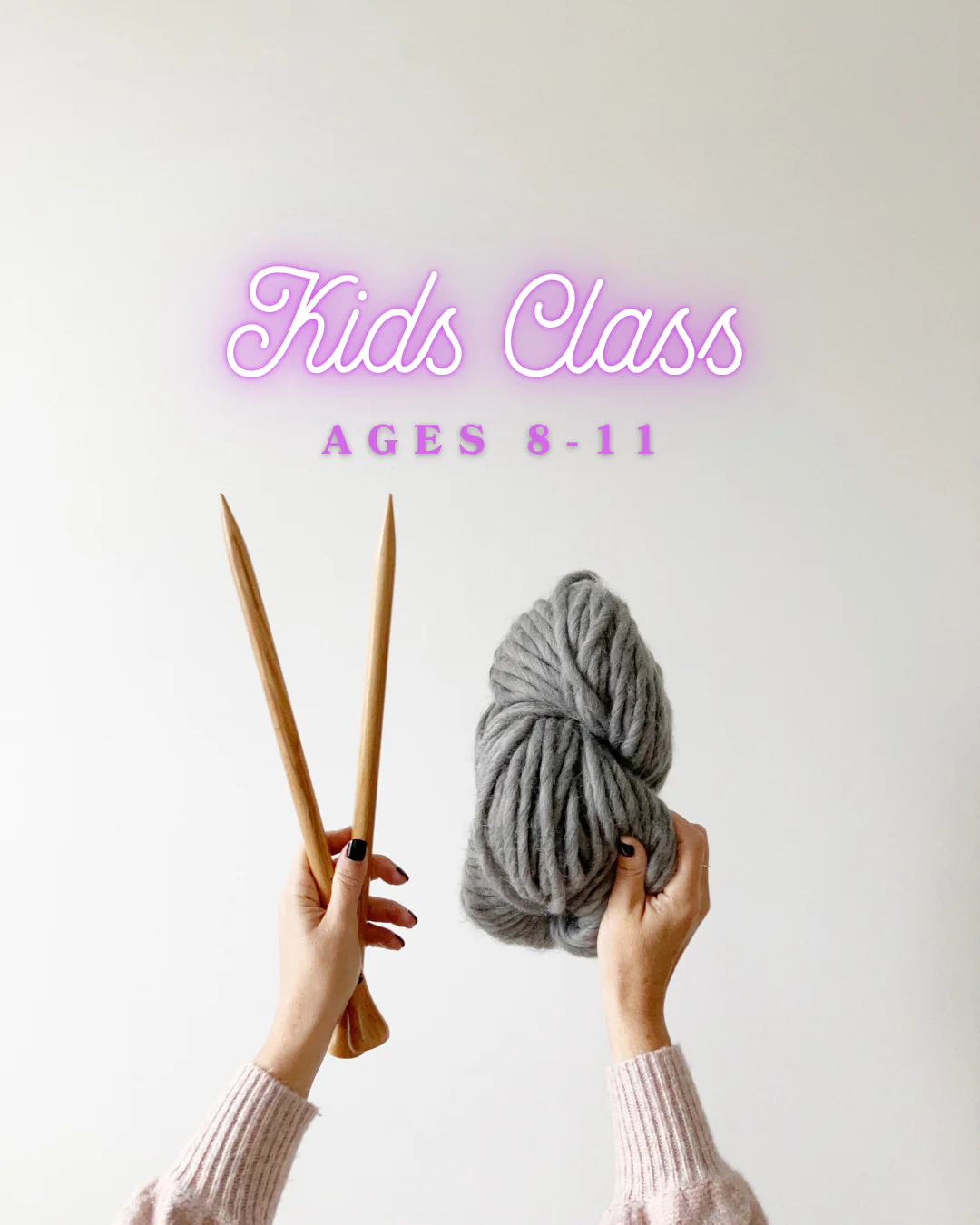 Kids Learn to Knit with Jillian of Cabin + Cove - November 29, 10:30 am